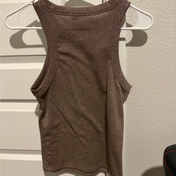 Mango Metallic Ribbed Tank Top - Picture 5 of 6